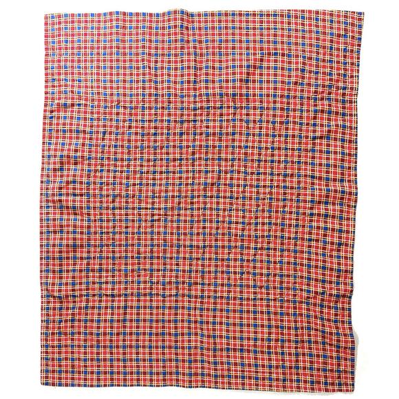 Handmade Kids Quilt 41x35” Hexagon Patchwork Bright Primary Colors - Picture 5 of 5